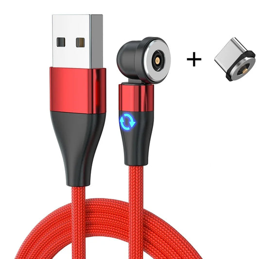 540° LED Magnetic Charging Cable