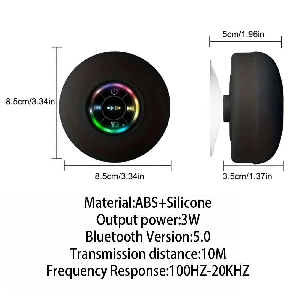 Waterproof LED Bluetooth Speaker