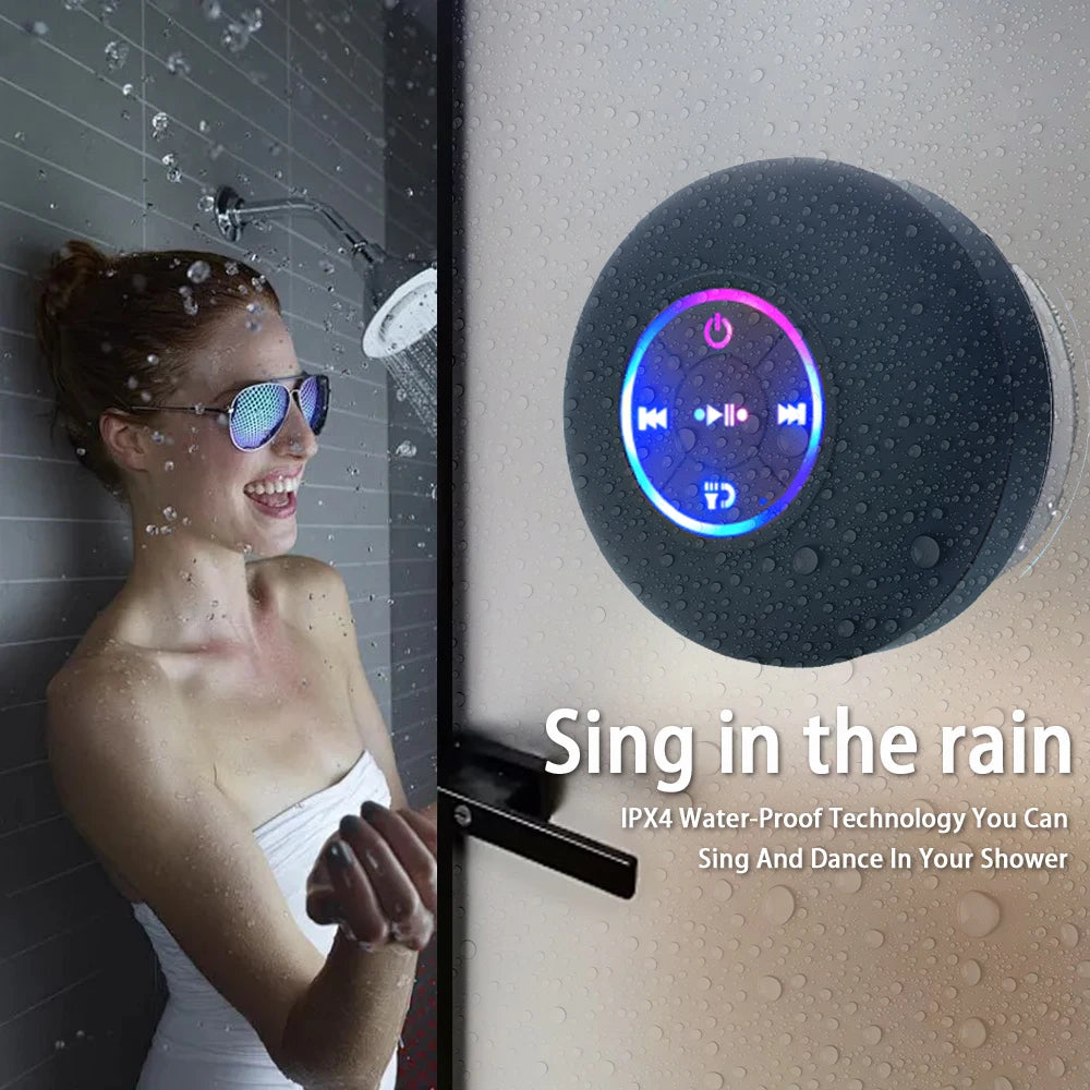 Waterproof LED Bluetooth Speaker