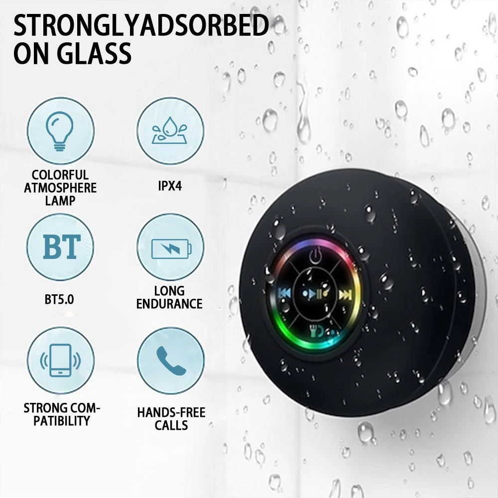 Waterproof LED Bluetooth Speaker