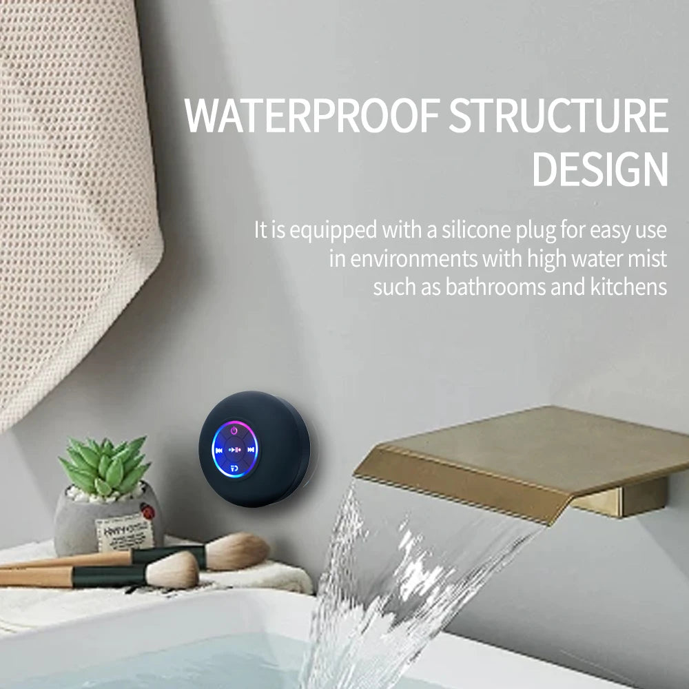 Waterproof LED Bluetooth Speaker